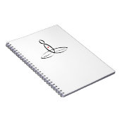 Gestileerde meditator notitieboek (Rechterzijde)