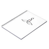Gestileerde meditator notitieboek (Linkerzijde)