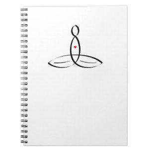 Gestileerde meditator notitieboek
