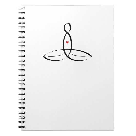 Gestileerde meditator notitieboek (Voorkant)