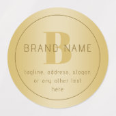 Gestileerde moderne minimale gouden retour adres labels (Design 1)