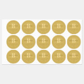 Gestileerde moderne minimale gouden retour adres labels (Vel)