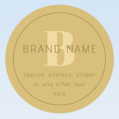 Gestileerde moderne minimale gouden retour adres labels