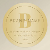 Gestileerde moderne minimale gouden retour adres labels