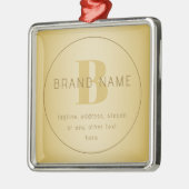 Gestileerde moderne minimale gouden retour adres metalen ornament (Links)