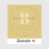 Gestileerde moderne minimale gouden retour adres sticker (Vel)