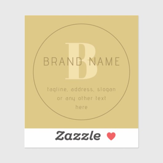 Gestileerde moderne minimale gouden retour adres sticker (Vel)