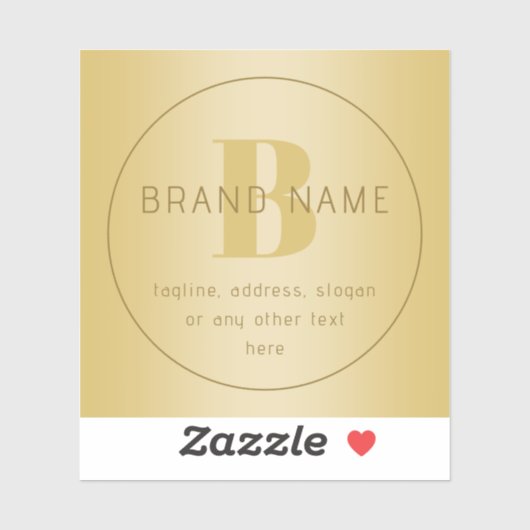 Gestileerde moderne minimale gouden retour adres sticker (Vel)