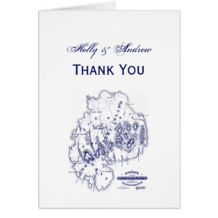 gestileerde Mount Desert Island MN Map Blue