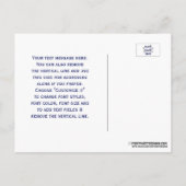 gestileerde Mount Desert Island MN Map Blue Aankondigingskaart (Achterkant)