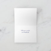  gestileerde Mount Desert Island MN Map Blue Bedankkaart (Binnen)