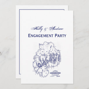 gestileerde Mount Desert Island MN Map Blue Kaart