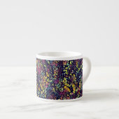 Gestileerde Mozaïek Bloeiende Boom Espresso Mok (Voorkant rechts)