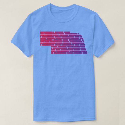 Gestileerde Nebraska Design T-shirt (Design voorkant)