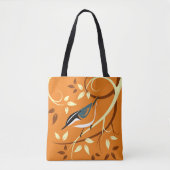 Gestileerde Nuthatch Art Tote Bag (Voorkant)