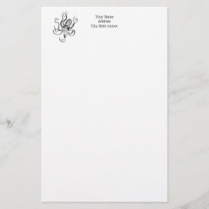  gestileerde octopustekening #1 briefpapier