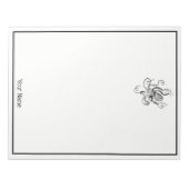 gestileerde octopustekening #1 notitieblok (Voorkant)