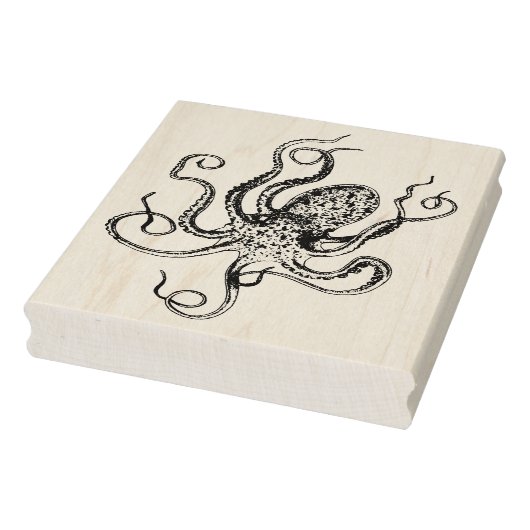 gestileerde octopustekening #1 rubberstempel (Stempel)