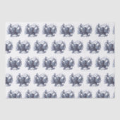 gestileerde octopustekening #3 Blauw Tissuepapier (Voorkant)