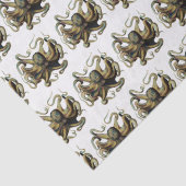 gestileerde octopustekening #4 Weefpapier Tissuepapier (Detail)