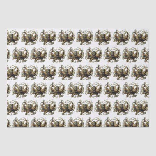 gestileerde octopustekening #4 Weefpapier Tissuepapier (Voorkant)