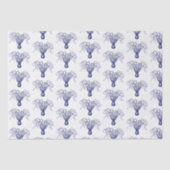 gestileerde octopustekening #8 Blauw Tissuepapier (Voorkant)