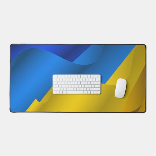 Gestileerde Oekraïense vlag Bureaumat (Keyboard & Muis)