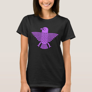 gestileerde Paarse valk T-shirt