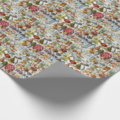  gestileerde paddenstoelen Fungi DIY-kleur BG Cadeaupapier (Hoek)