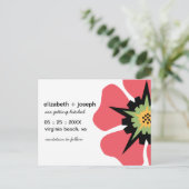 Gestileerde Pansy SAVE THE DATE Briefkaart (Staand voorkant)