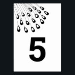 Gestileerde Pauw Moderne Trouwtafel Nummerkaarten Kaart<br><div class="desc">Modern. Minimaal. Deze collectie maakt gebruik van gestileerde pauwenveren om een elegante uitstraling te creëren voor uw speciale dag. Gelieve de nummers die u nodig heeft aan te passen en voeg één kaart tegelijk toe aan uw winkelmand.</div>