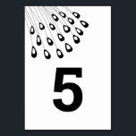 Gestileerde Pauw Moderne Trouwtafel Nummerkaarten Kaart<br><div class="desc">Modern. Minimaal. Deze collectie maakt gebruik van gestileerde pauwenveren om een elegante uitstraling te creëren voor uw speciale dag. Gelieve de nummers die u nodig heeft aan te passen en voeg één kaart tegelijk toe aan uw winkelmand.</div>