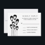 Gestileerde Peacock bruiloft uitnodiging RSVP kaar<br><div class="desc">Modern. Minimaal. Dit collectie gebruikt gestileerde pekveren om een elegante blik op je speciale dag te creëer.</div>