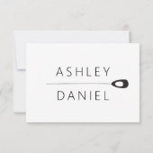 Gestileerde Peacock bruiloft uitnodiging RSVP kaar (Achterkant)