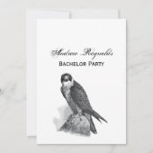  gestileerde peregrine valk BW Kaart (Voorkant)