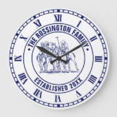  gestileerde polo match tekening #1RN blauw Grote Klok (Voorkant)