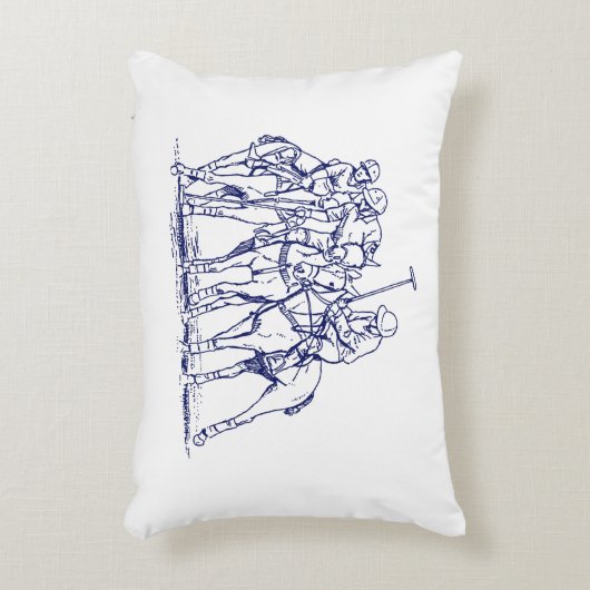  gestileerde polollen tekenen #1 Blauw Accent Kussen (Voorkant(Verticaal))