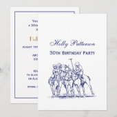  gestileerde polollen tekenen #1 Blauw Kaart (Voorkant / Achterkant)