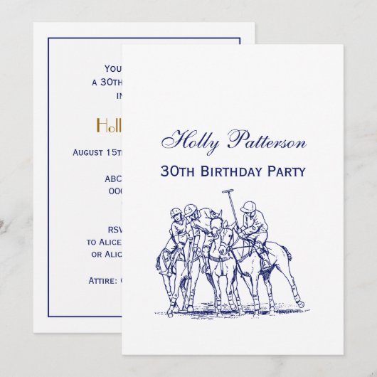 gestileerde polollen tekenen #1 Blauw Kaart (Voorkant / Achterkant)