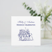  gestileerde polollen tekenen #1 Blauw Kaart (Staand voorkant)