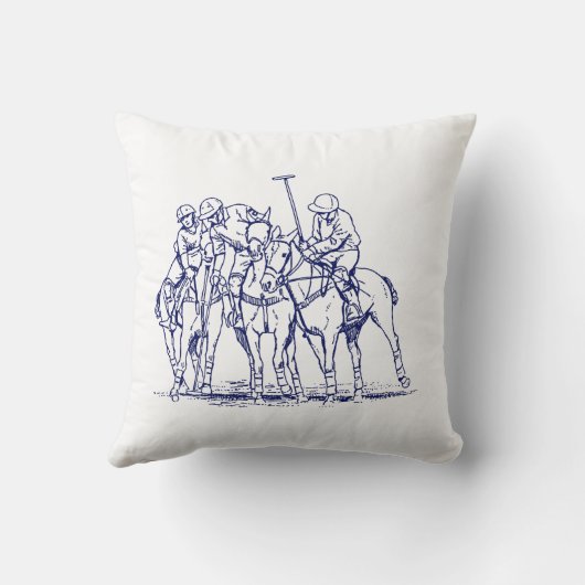  gestileerde polollen tekenen #1 Blauw Kussen (Achterkant)