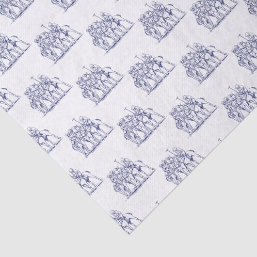  gestileerde polollen tekenen #1 Blauw Tissuepapier (Detail)