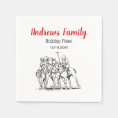  gestileerde polollen tekenen #1 zwart servet (Voorkant)