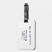  gestileerde polollen tekenen #2 Blauw Bagagelabel (Achterkant verticaal)