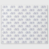  gestileerde polollen tekenen #2 Blauw Cadeaupapier (Vlak)