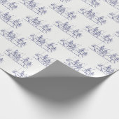  gestileerde polollen tekenen #2 Blauw Cadeaupapier (Hoek)