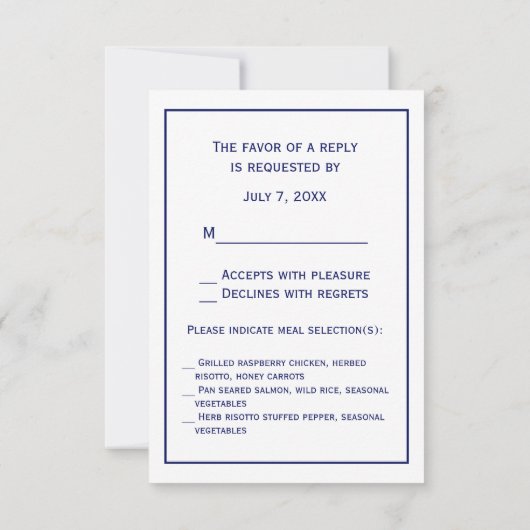 gestileerde polollen tekenen #2 Blauwe RSVP (Achterkant)