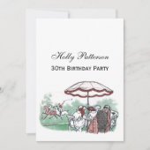  gestileerde pololmatch voor dames Lunch tekening Kaart (Voorkant)