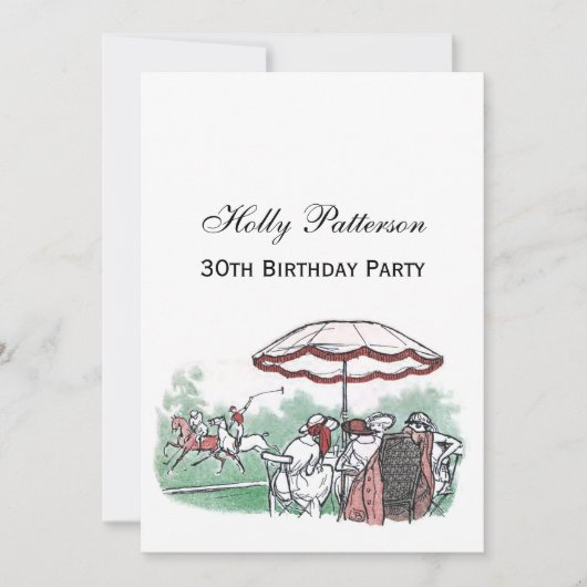  gestileerde pololmatch voor dames Lunch tekening Kaart (Voorkant)