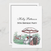  gestileerde pololmatch voor dames Lunch tekening Kaart (Voorkant / Achterkant)